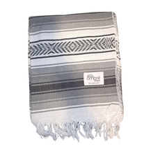 Load image into Gallery viewer, Gray and Black Organic Cotton Blanket