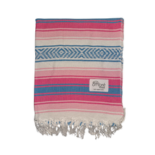 Load image into Gallery viewer, Pink and Blue Organic Cotton Blanket